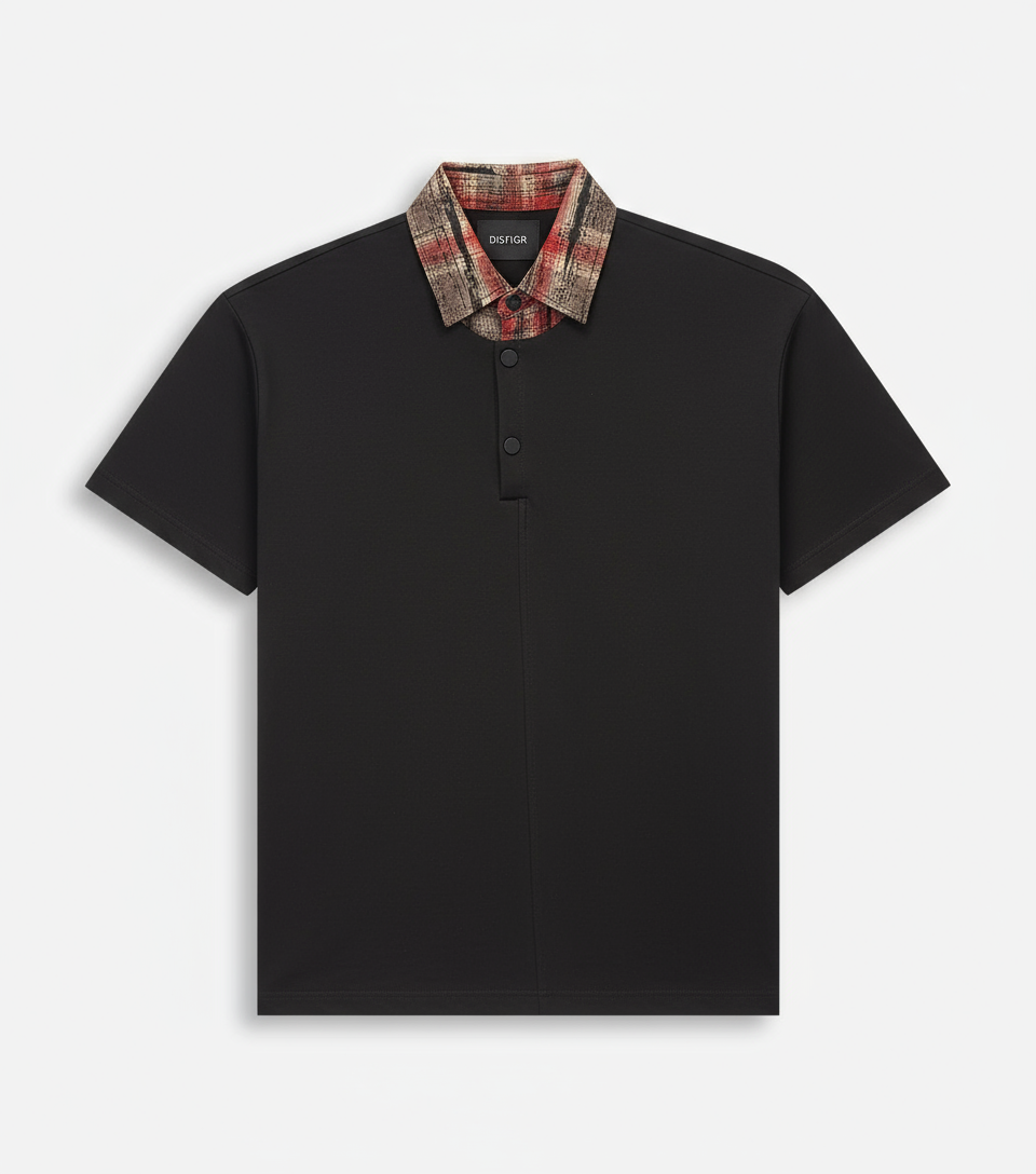 Contrast Collar T-Shirt