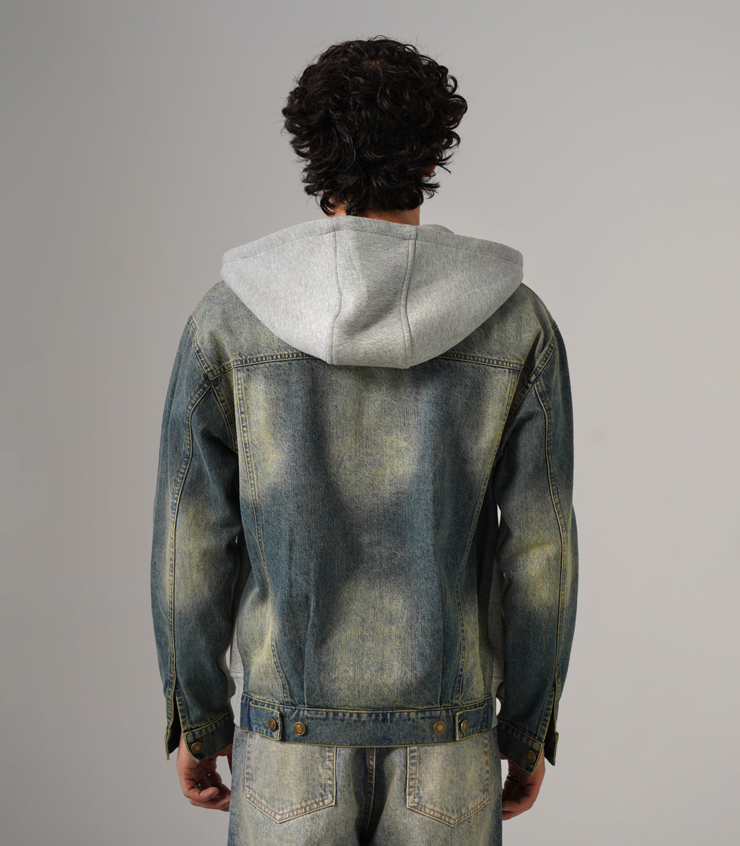 DENIM BACK HOODIE