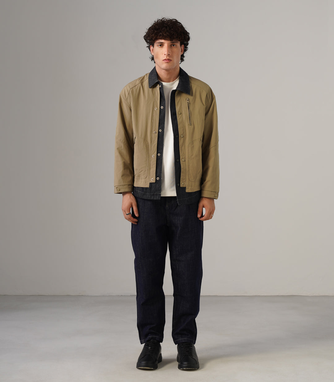 RAW DENIM OVERSHIRT