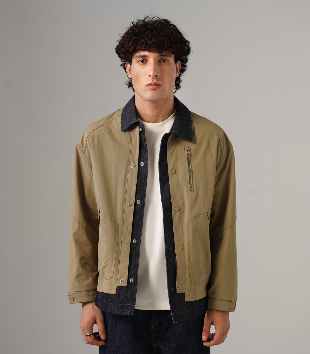 RAW DENIM OVERSHIRT