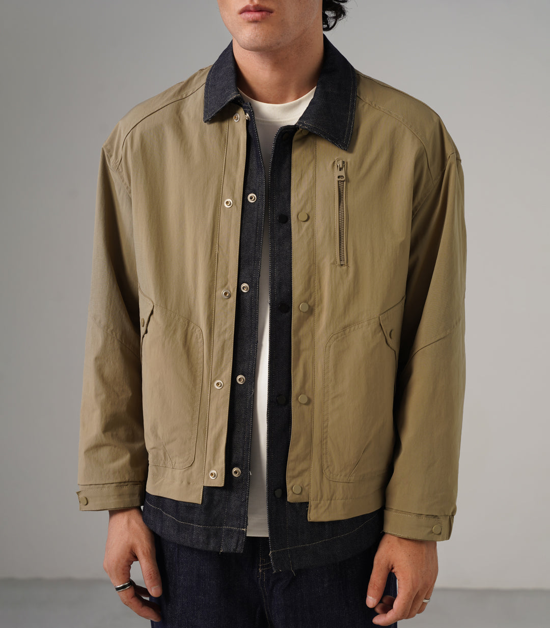 RAW DENIM OVERSHIRT
