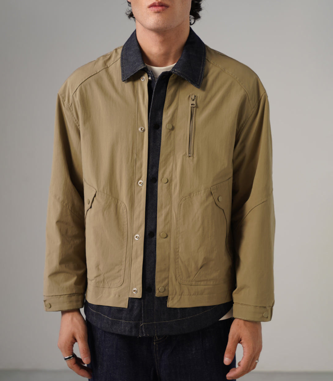 RAW DENIM OVERSHIRT