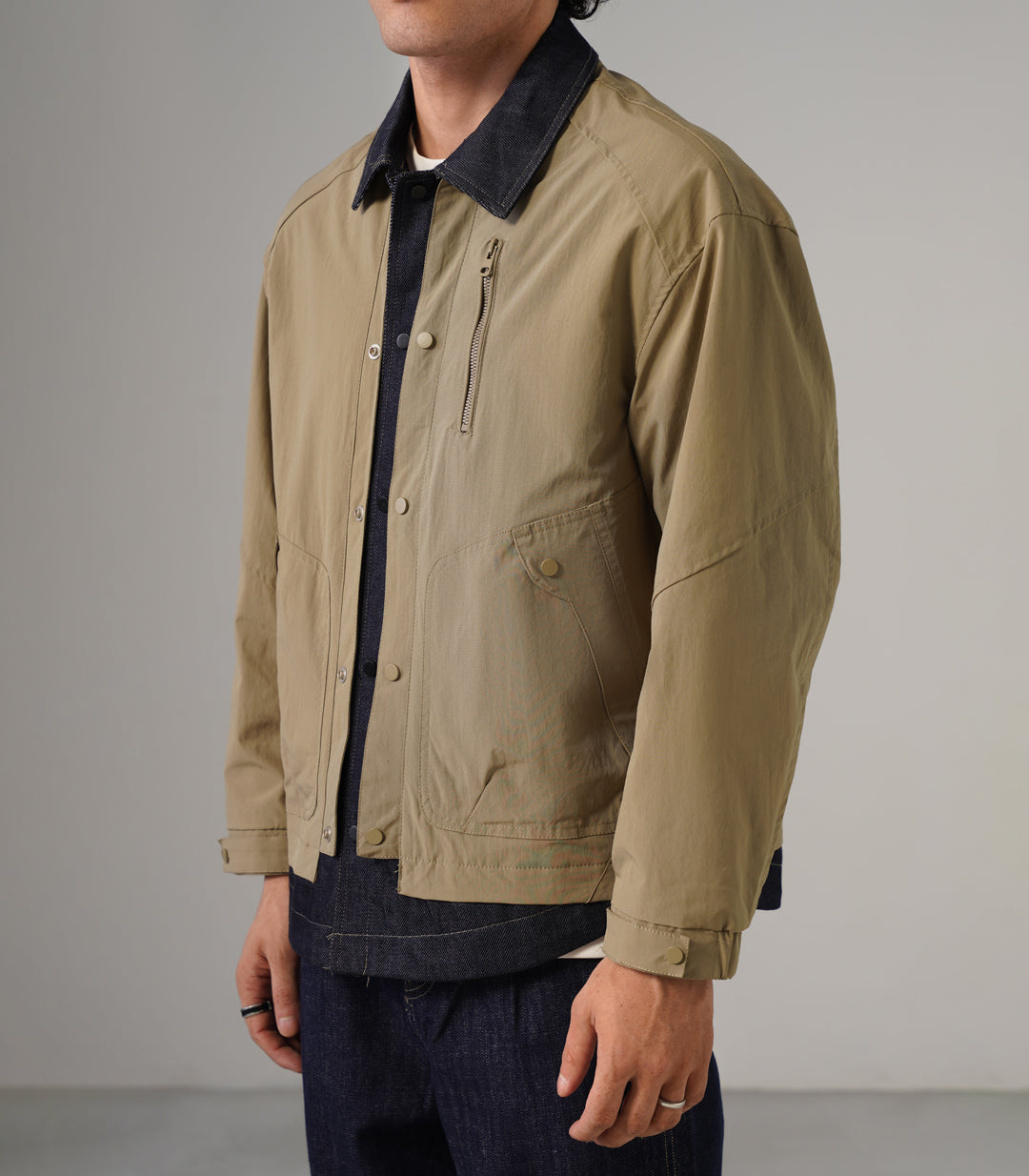 RAW DENIM OVERSHIRT