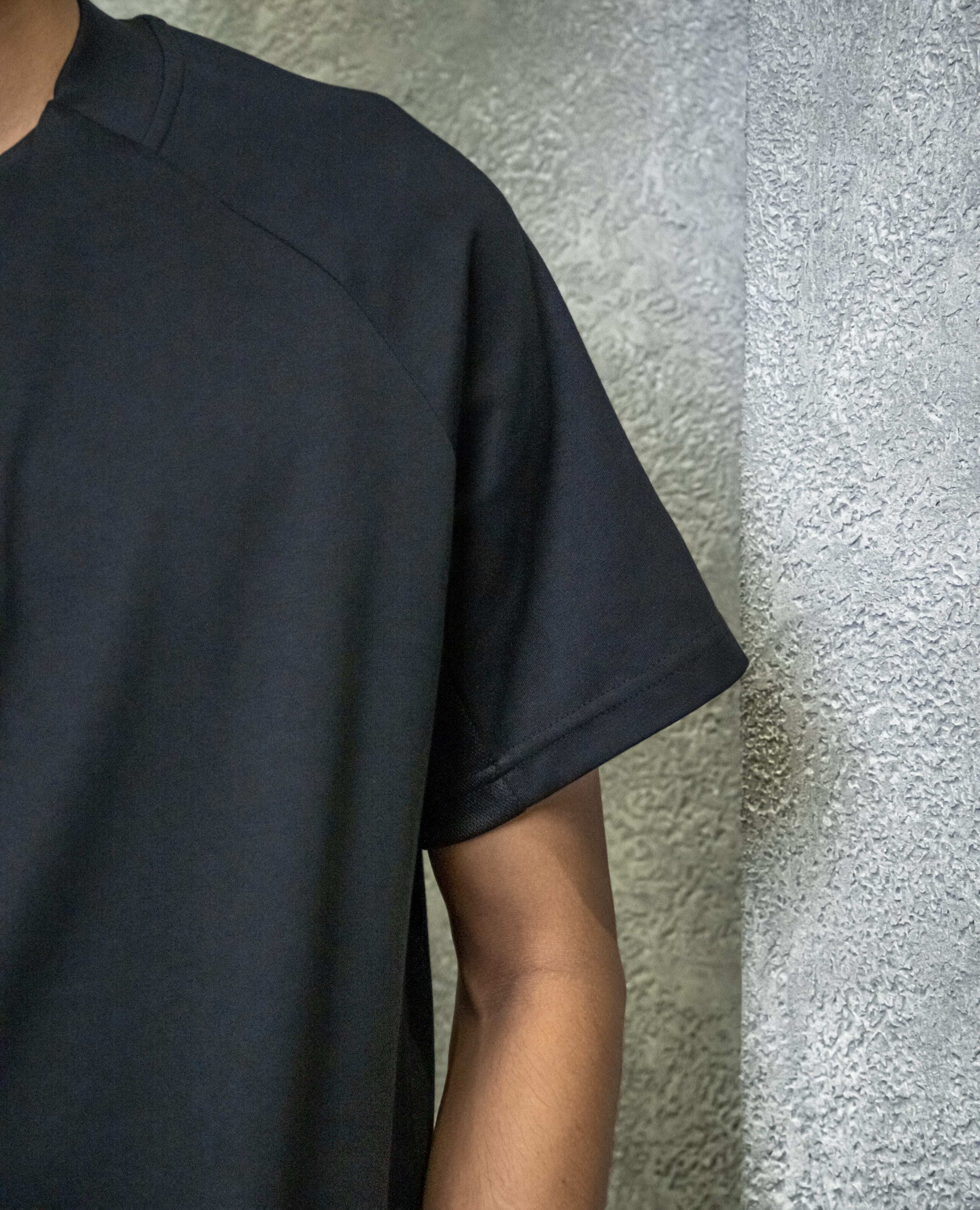 Detailed Zip Up T-Shirt
