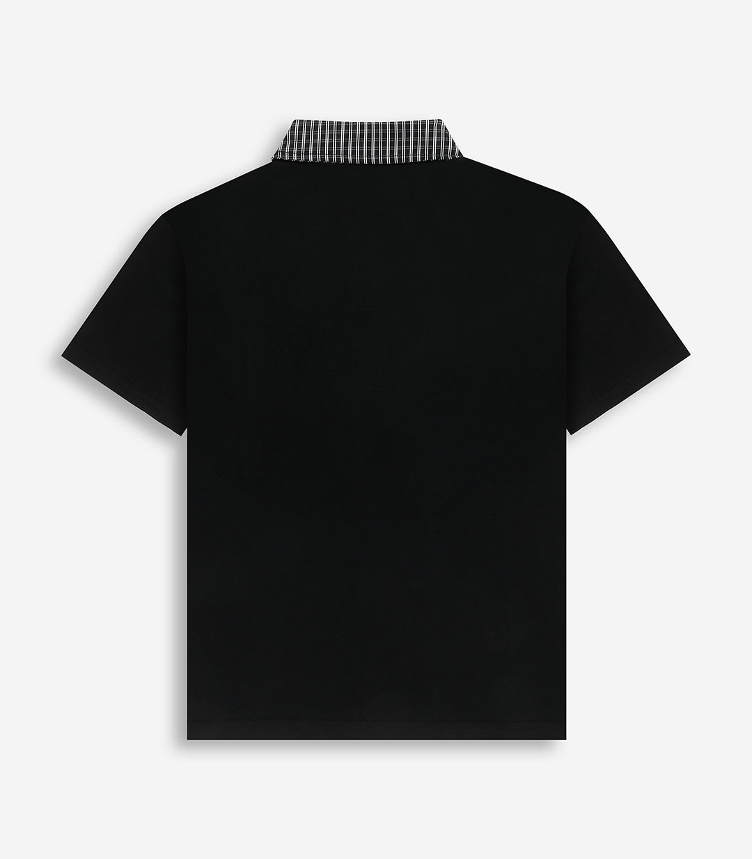 Contrast Zip Up Polo