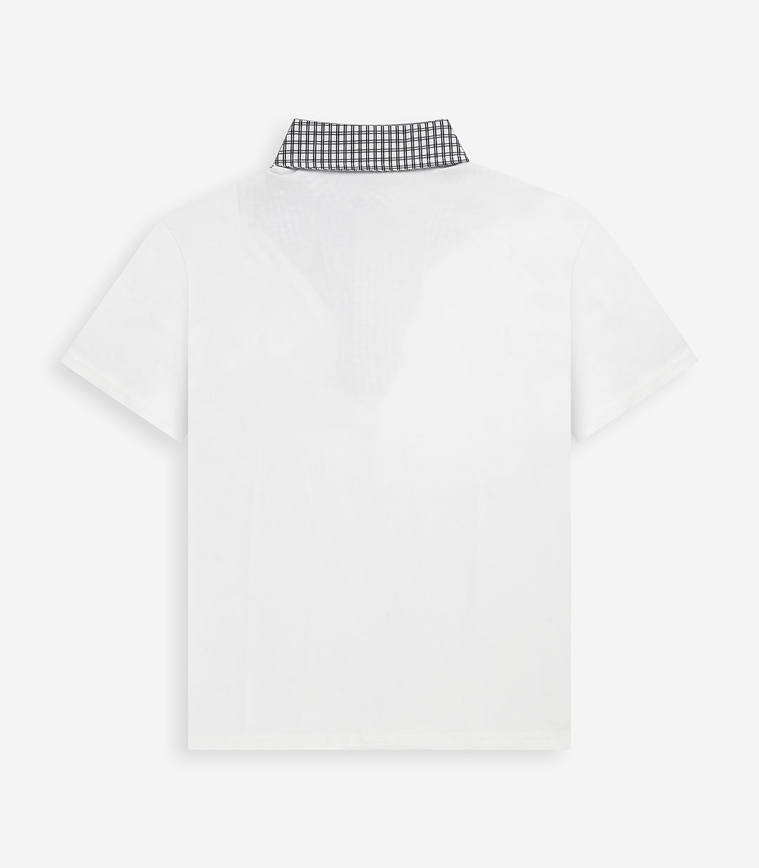 Contrast Zip Up Polo