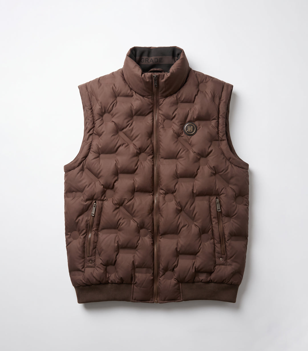 Convertible Quilted Jacket – Brown