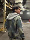 DENIM BACK HOODIE