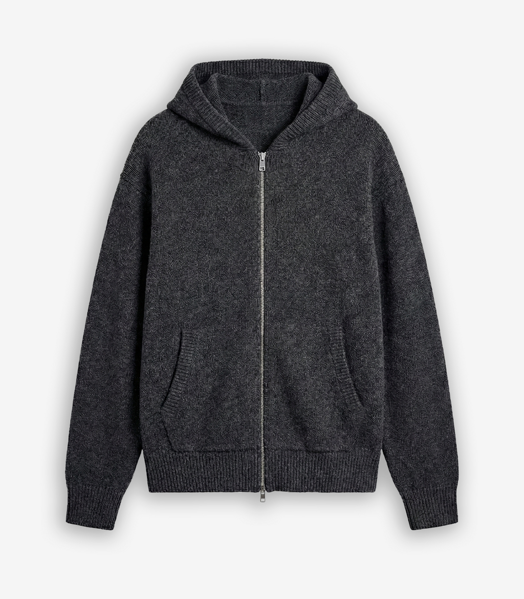HOODED CARDIGAN