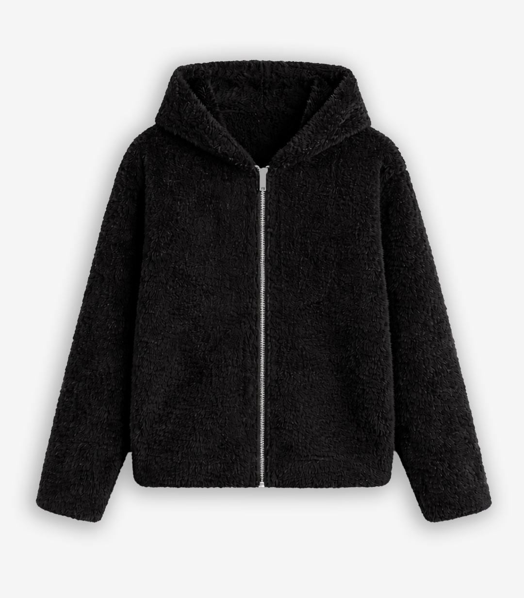 FUR KNITTED HOODIE
