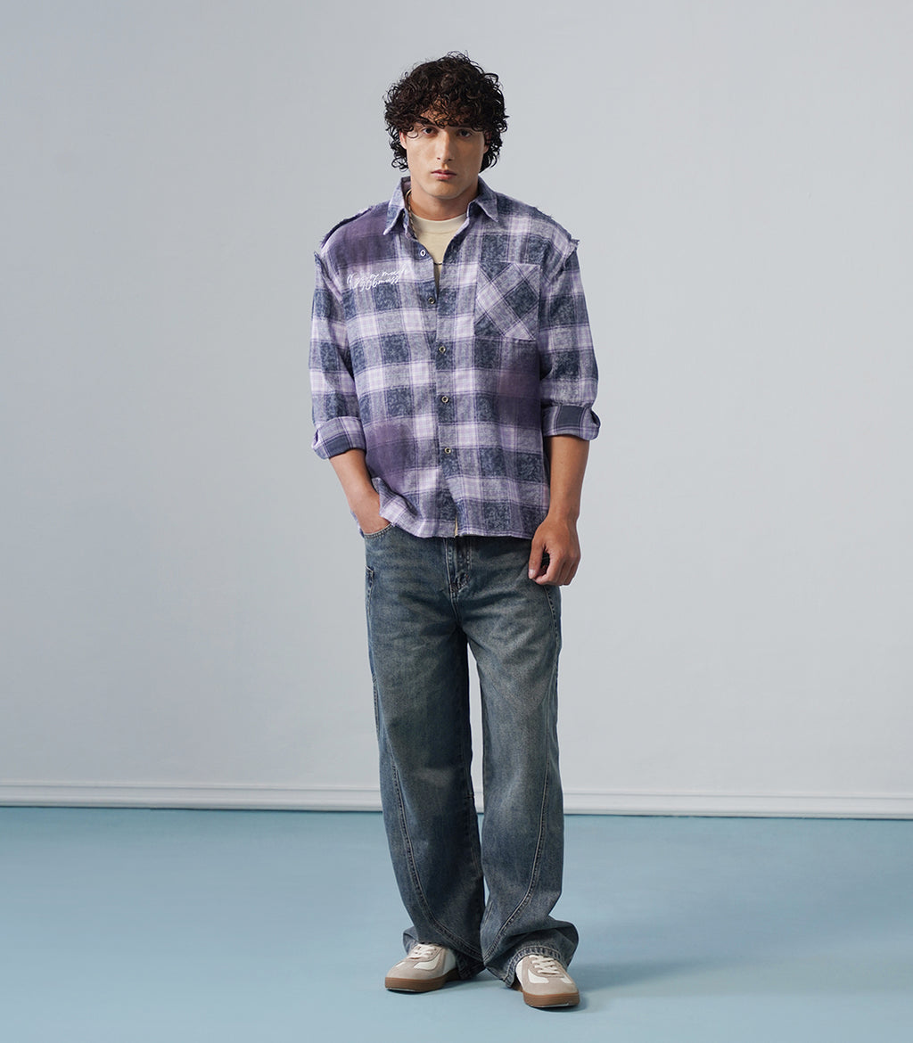MODERN PLAID FLANNEL SHIRT - UNISEX