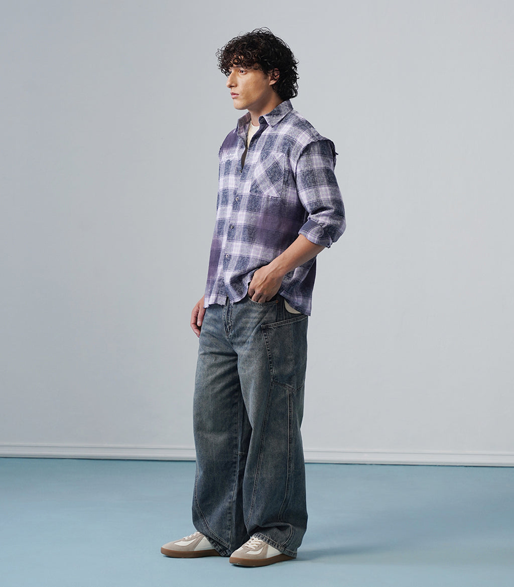 MODERN PLAID FLANNEL SHIRT - UNISEX