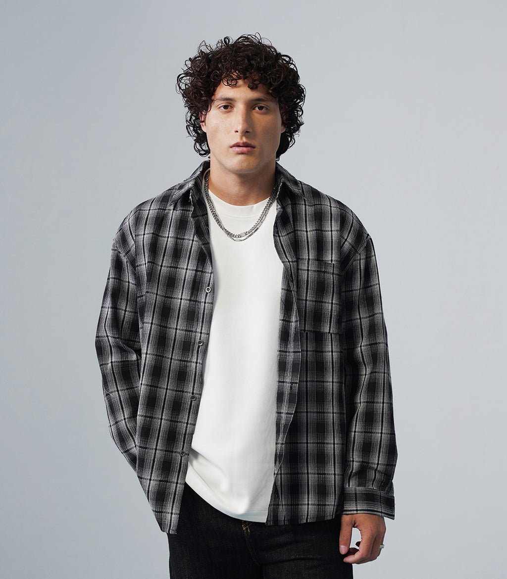 CLASSIC TEXTURED OVERSHIRT