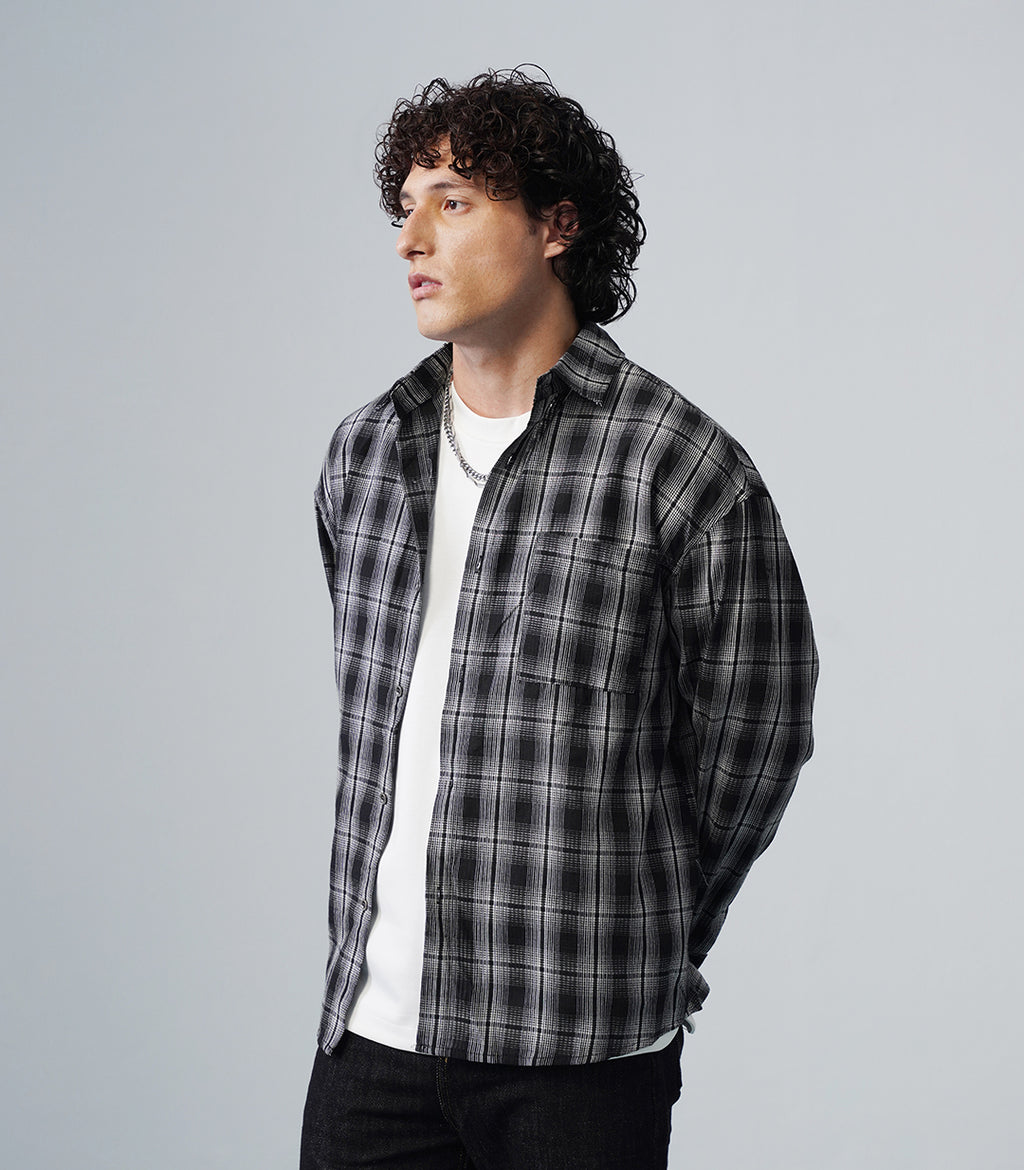 CLASSIC TEXTURED OVERSHIRT