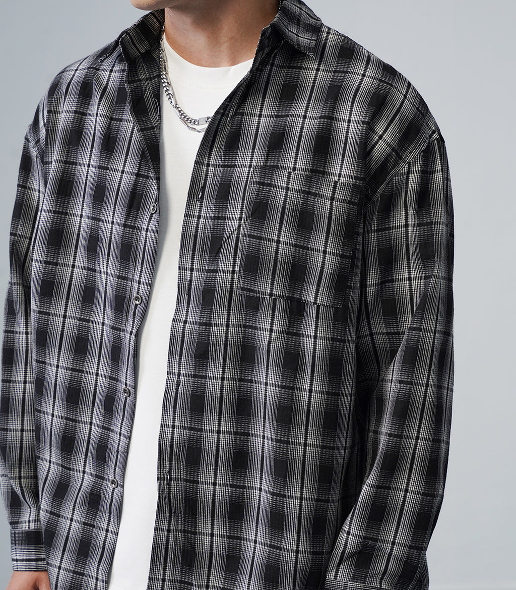 CLASSIC TEXTURED OVERSHIRT