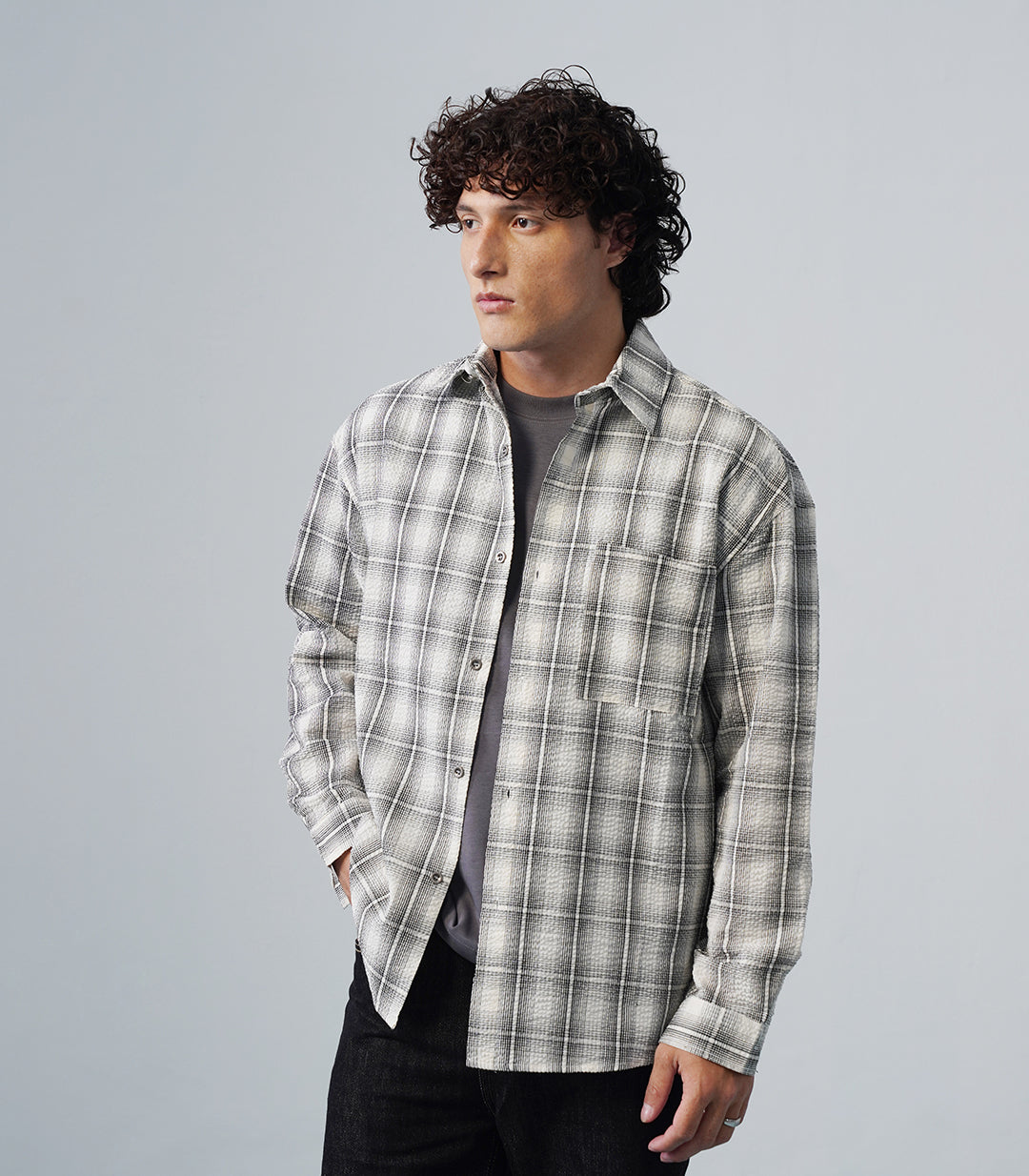 CLASSIC TEXTURED OVERSHIRT