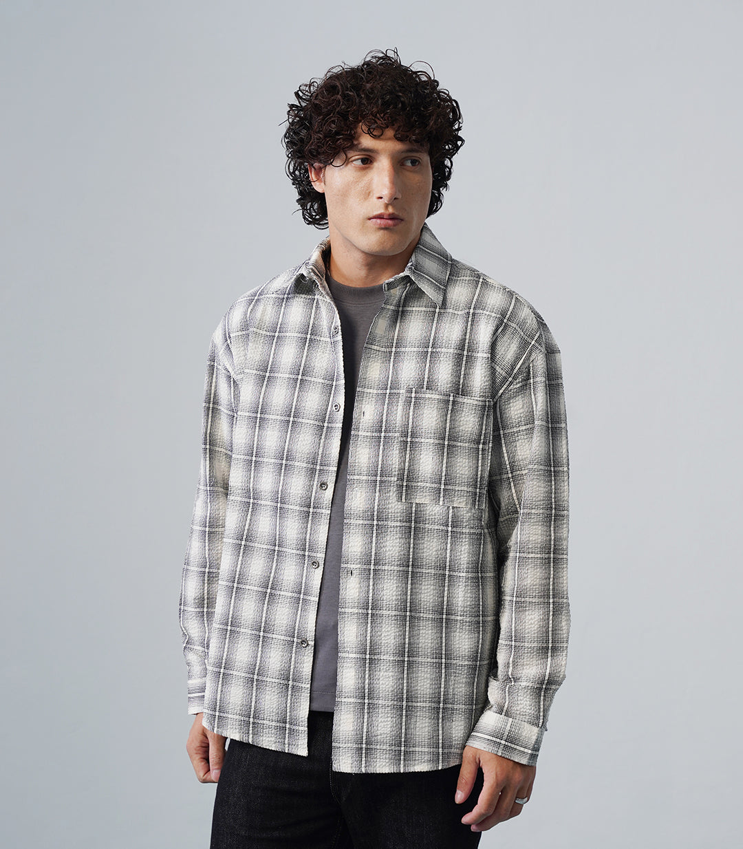 CLASSIC TEXTURED OVERSHIRT