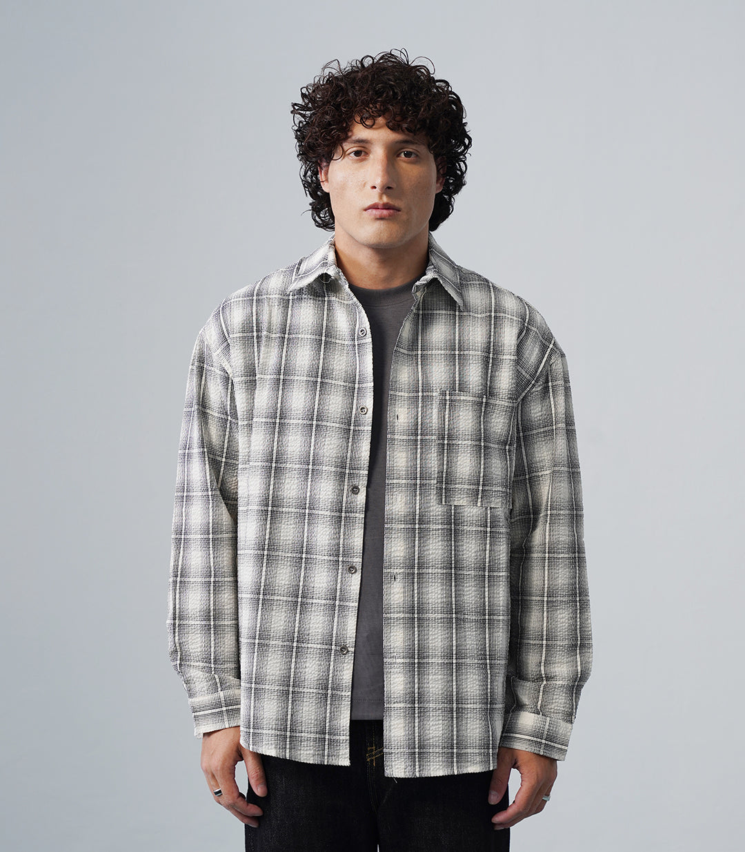 CLASSIC TEXTURED OVERSHIRT