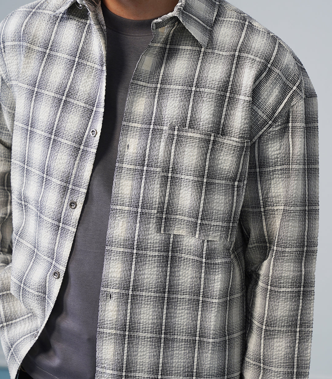 CLASSIC TEXTURED OVERSHIRT