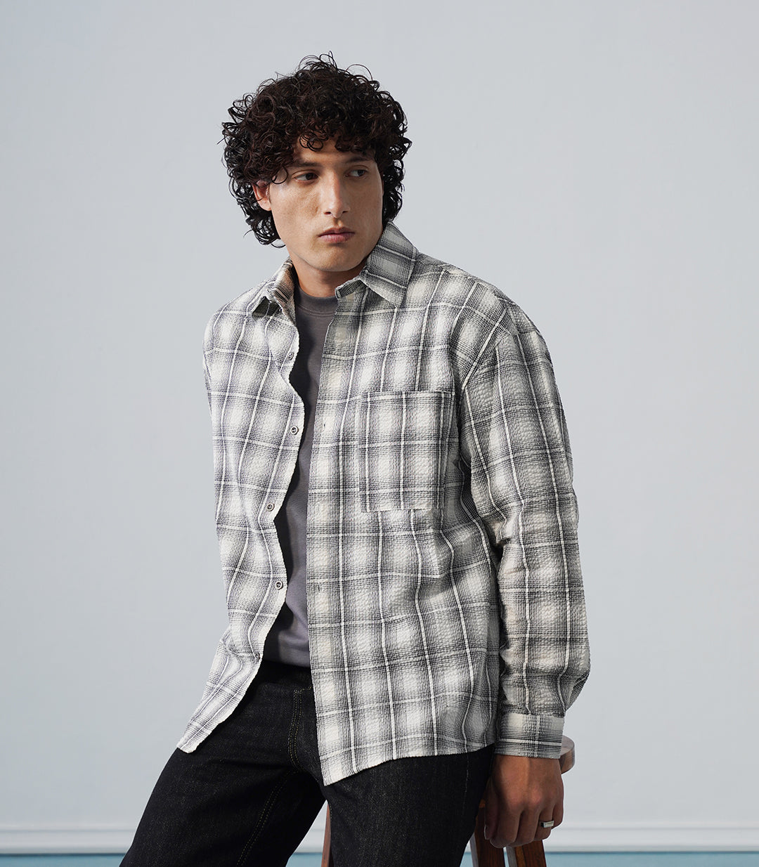 CLASSIC TEXTURED OVERSHIRT