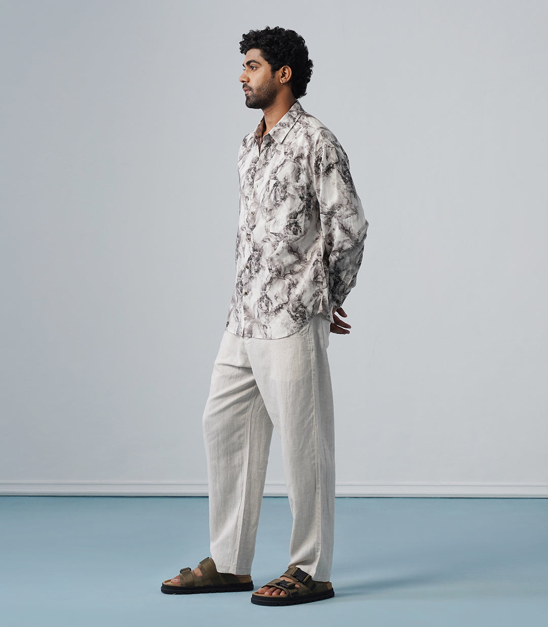 ASH MARBLE LINEN SHIRT