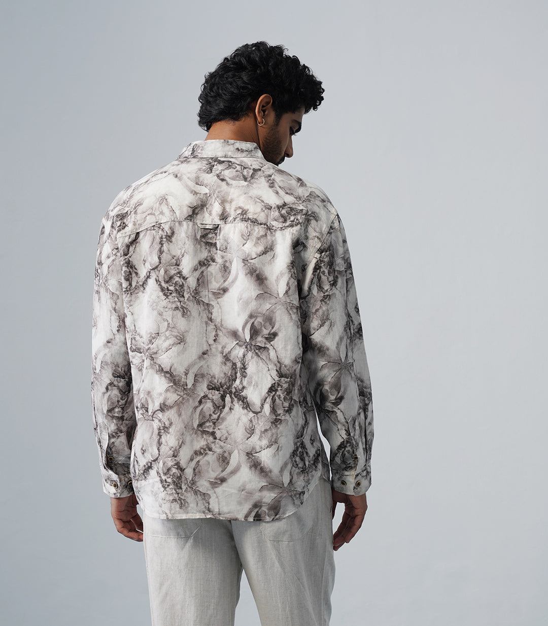 ASH MARBLE LINEN SHIRT