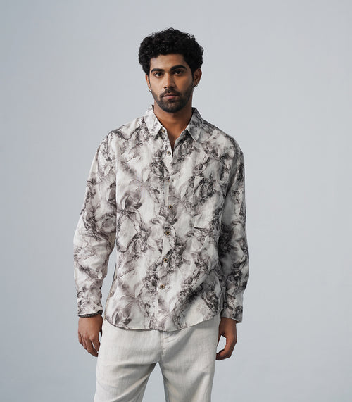 ASH MARBLE LINEN SHIRT