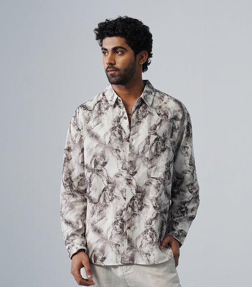 ASH MARBLE LINEN SHIRT