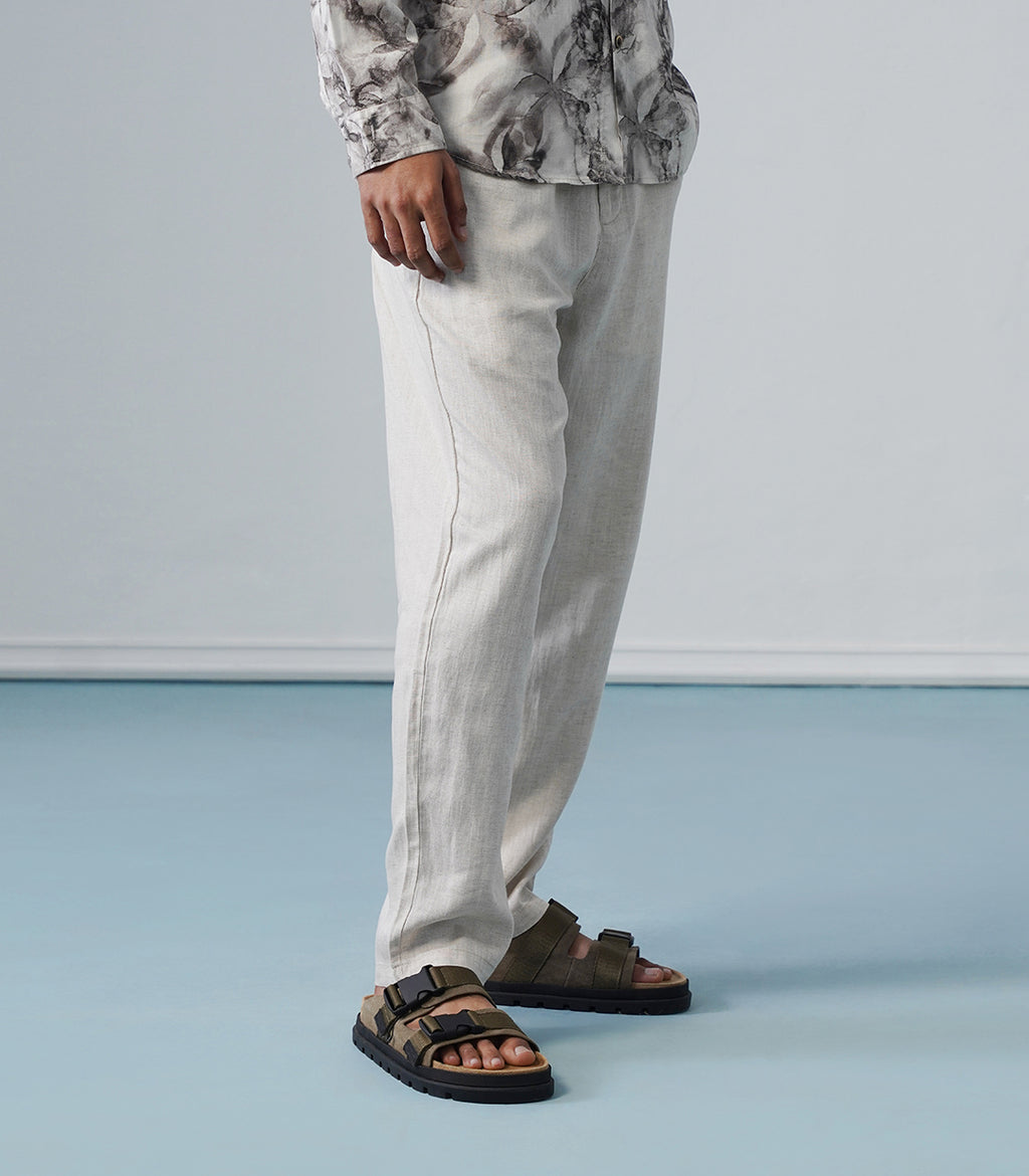 LINEN V-CUT PANT