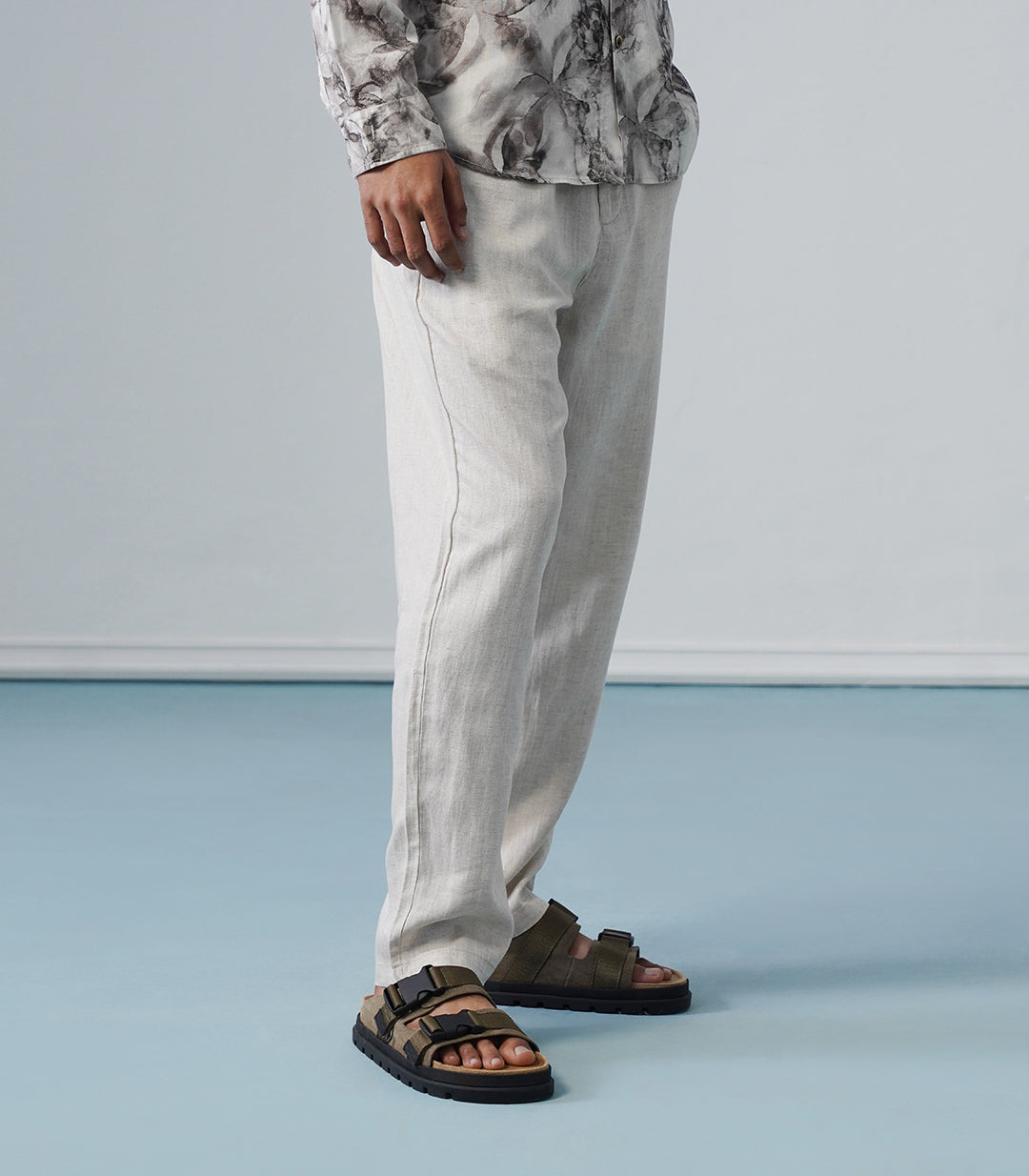 LINEN V-CUT PANT