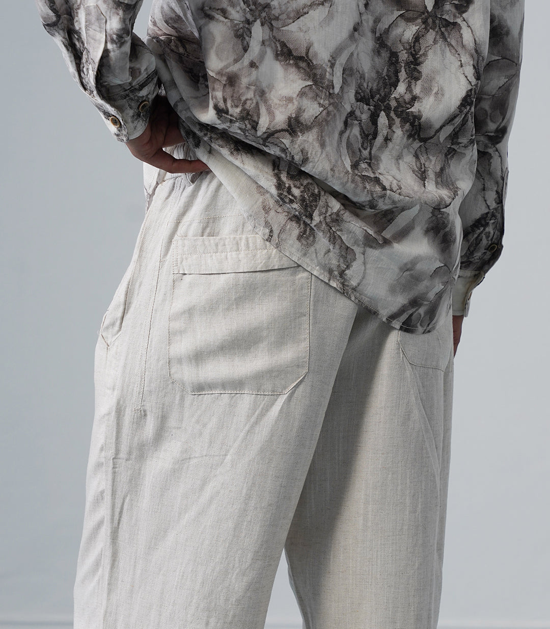 LINEN V-CUT PANT