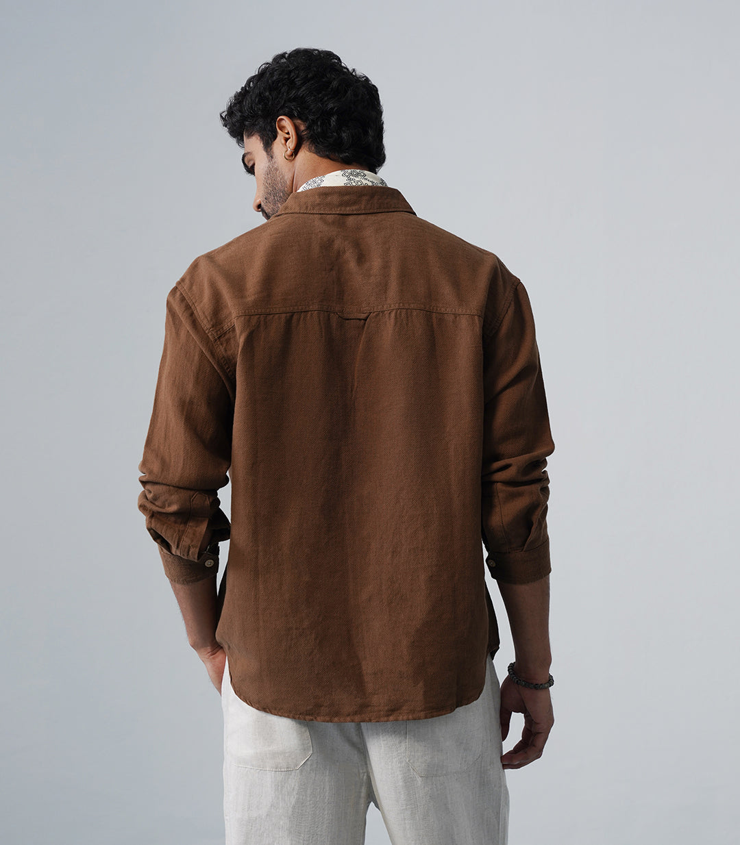 PATCHWORK LINEN SHIRT