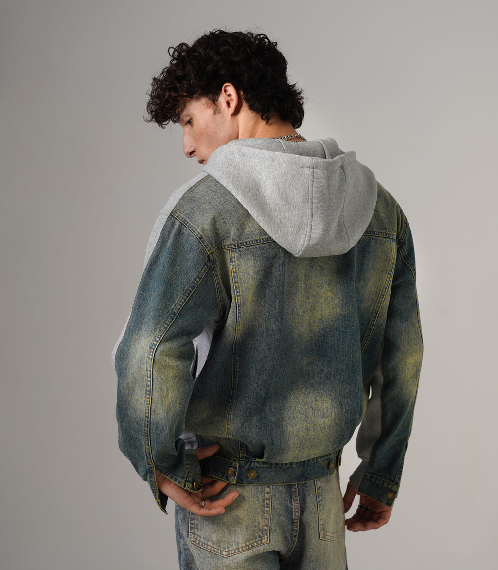 DENIM BACK HOODIE