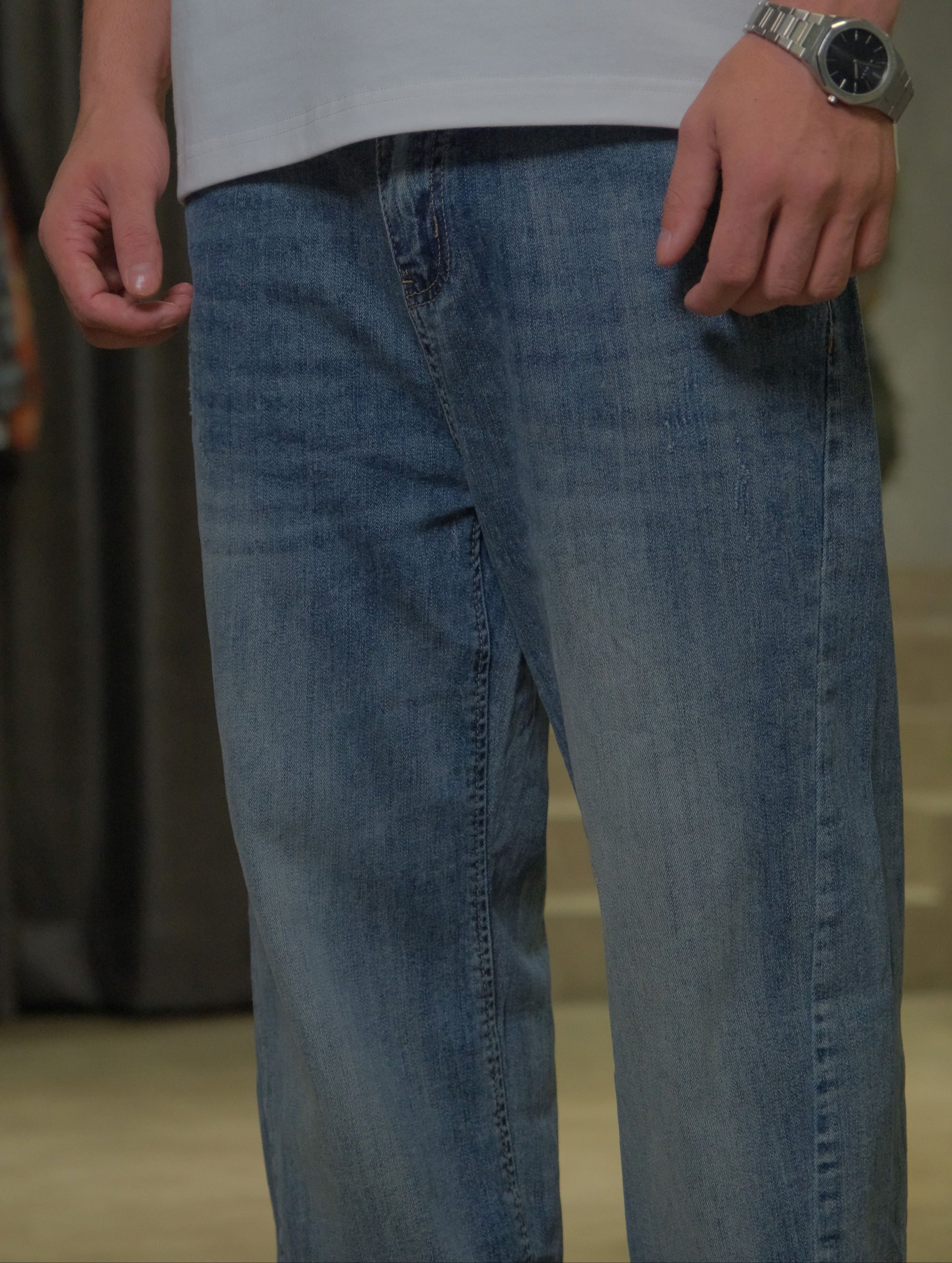 Classic Stone Wash Denim- Relaxed Fit
