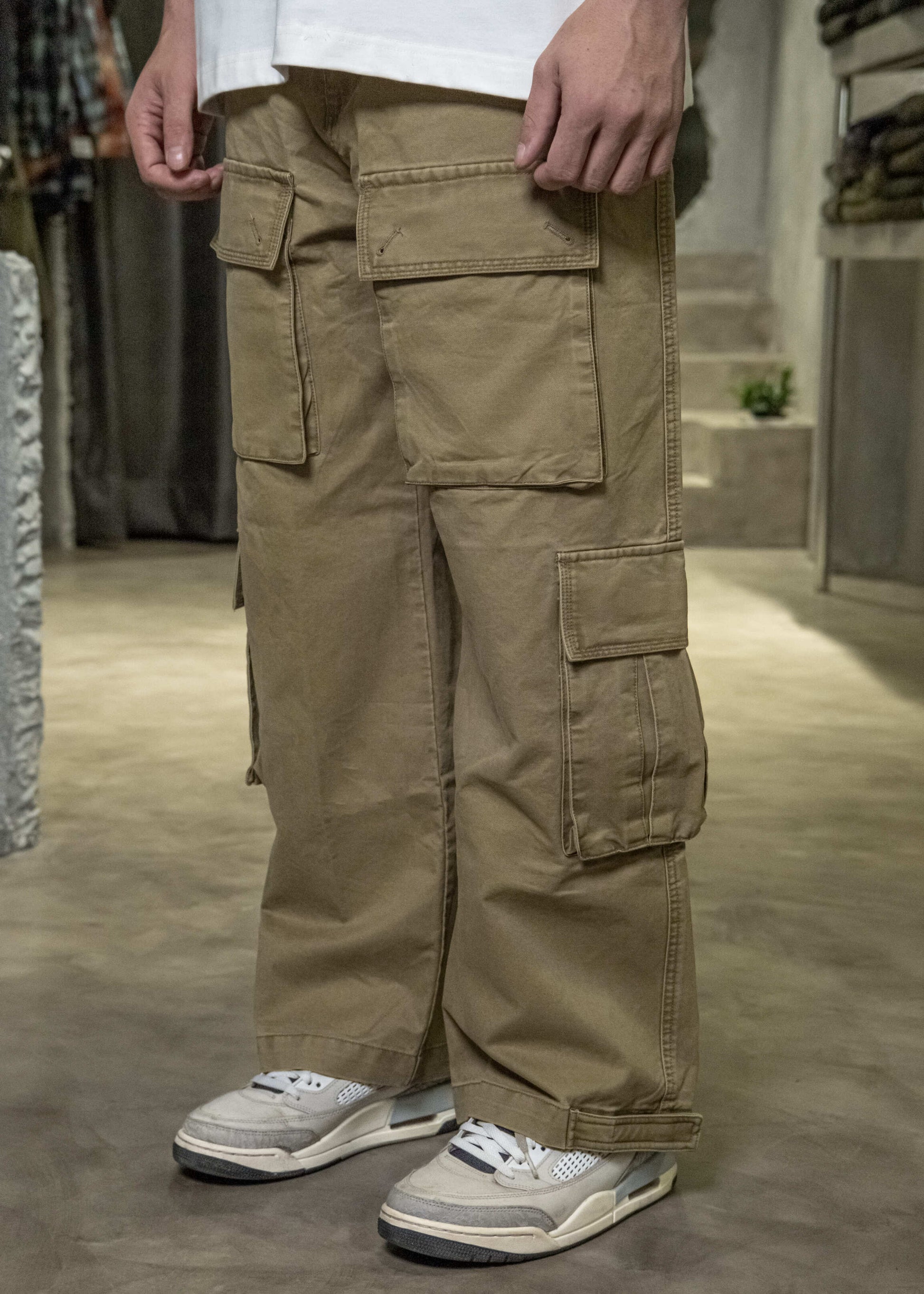Cargo Pocket Denim Trouser