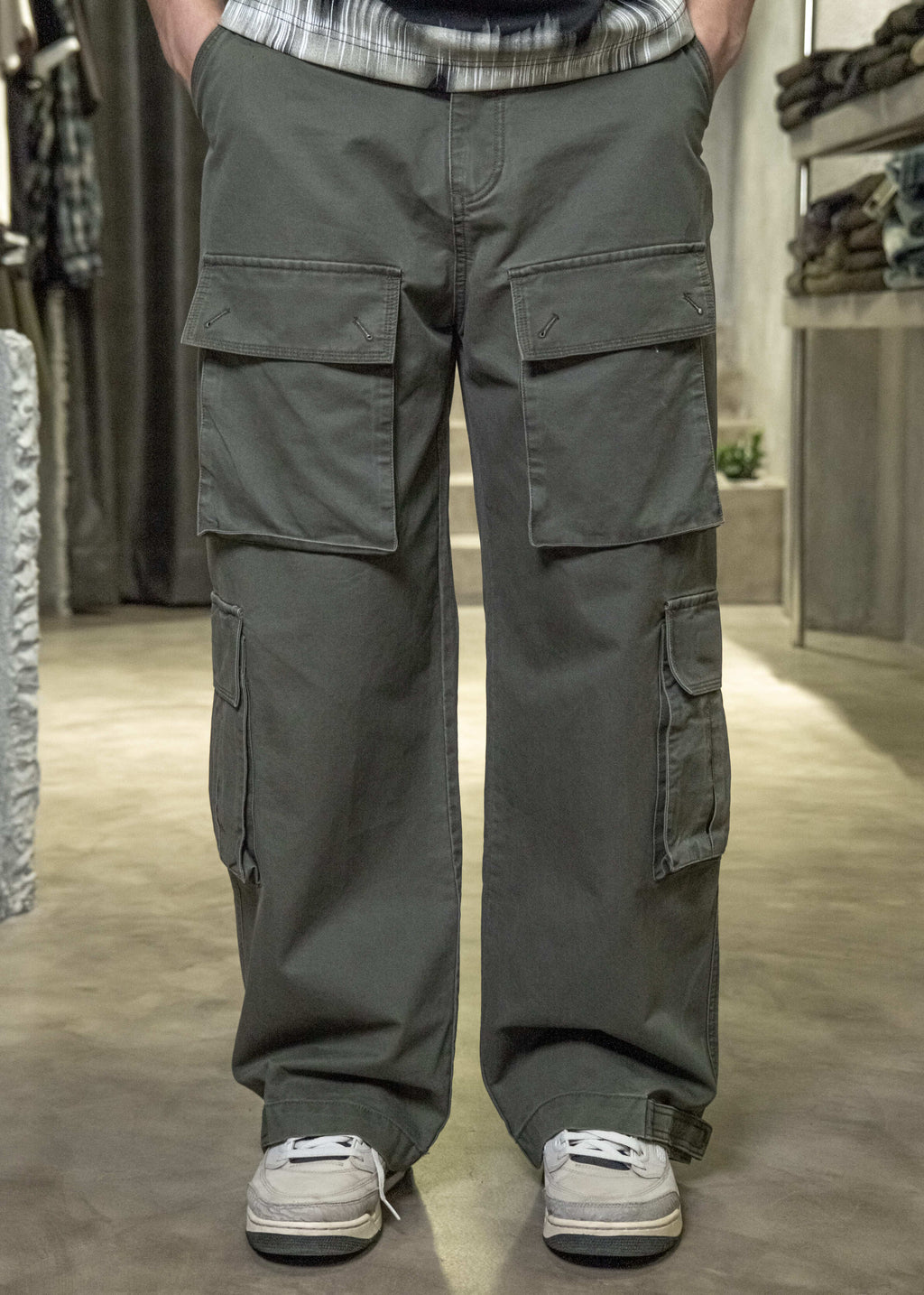 Cargo Pocket Denim Trouser