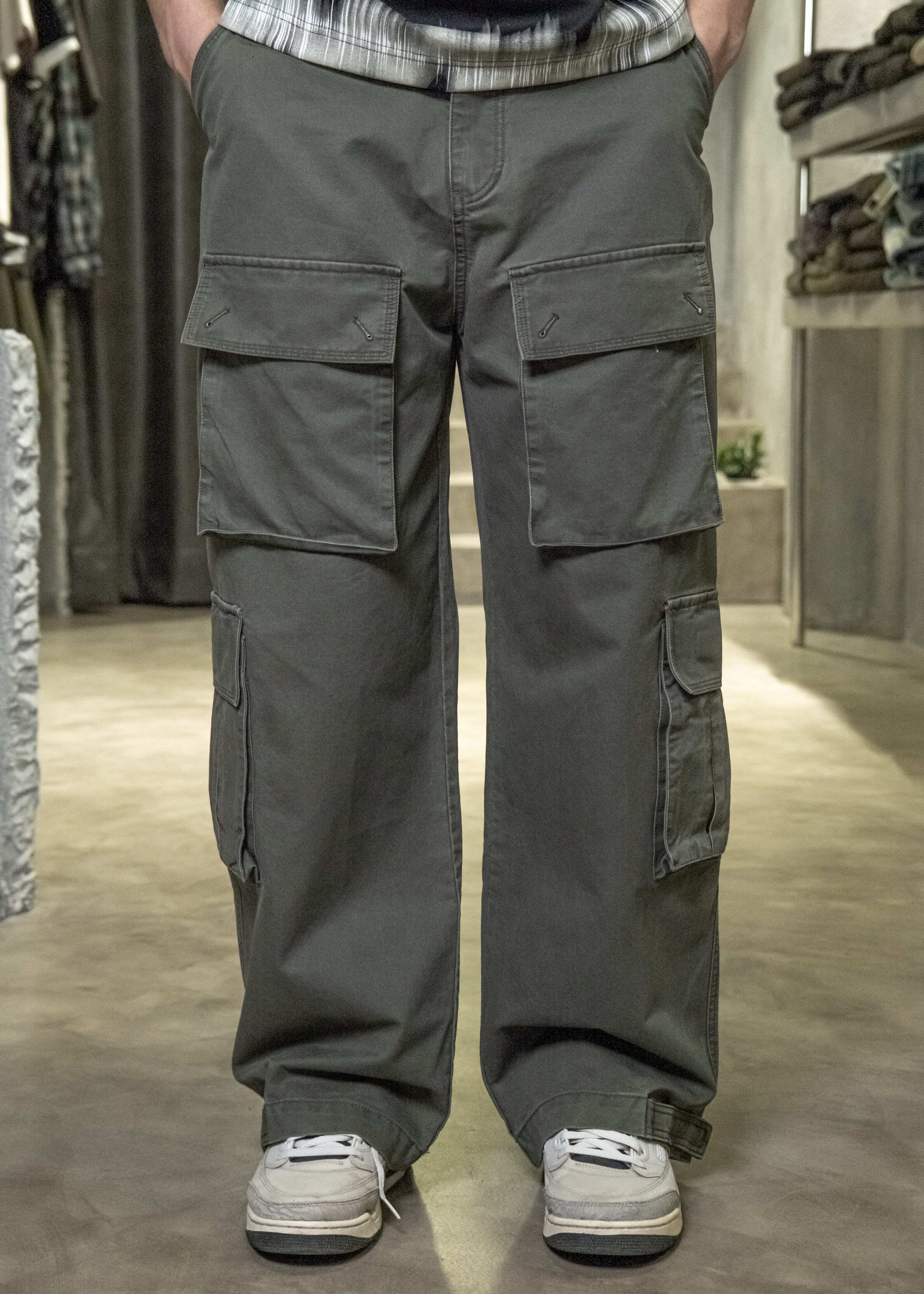Cargo Pocket Denim Trouser
