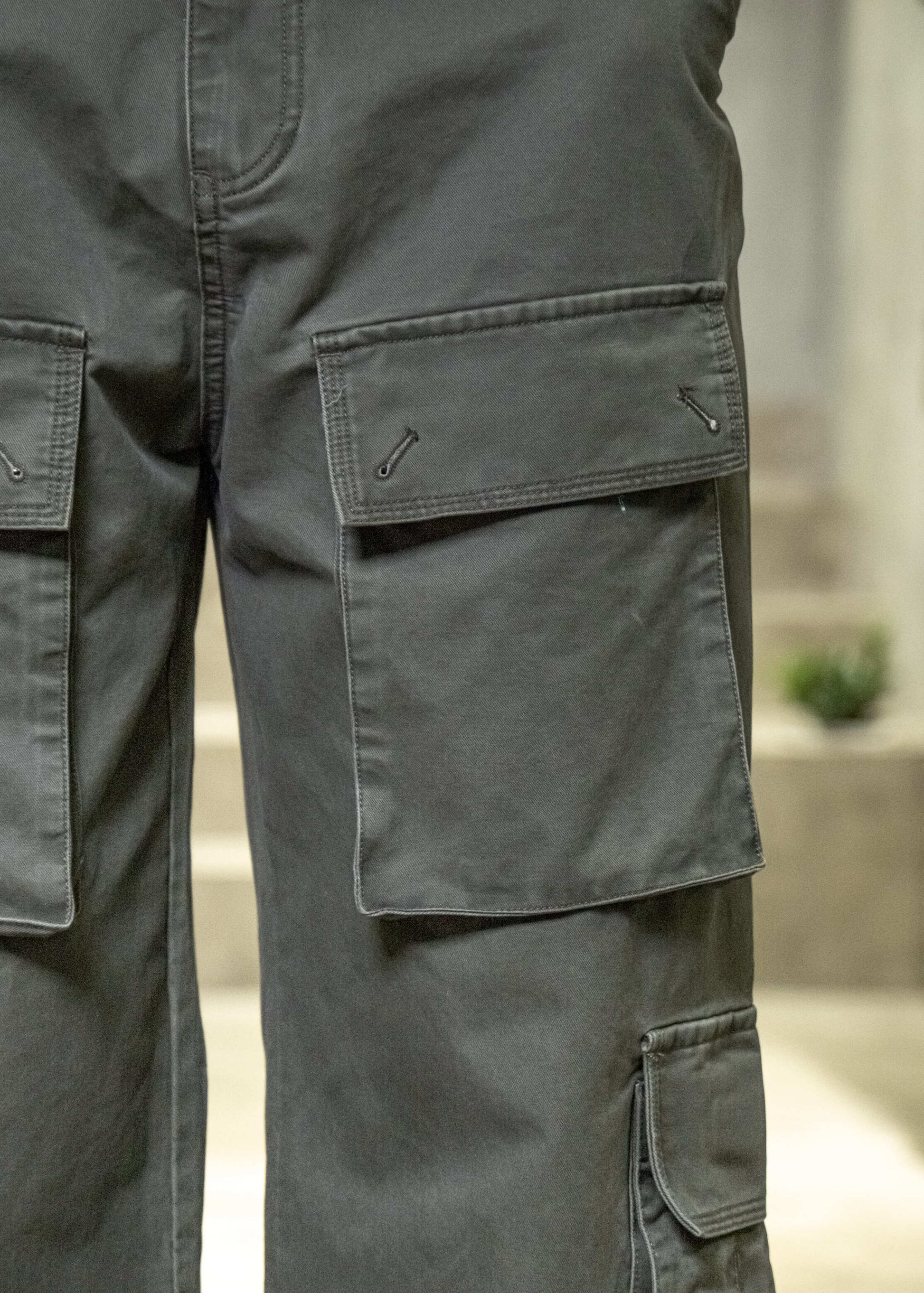 Cargo Pocket Denim Trouser
