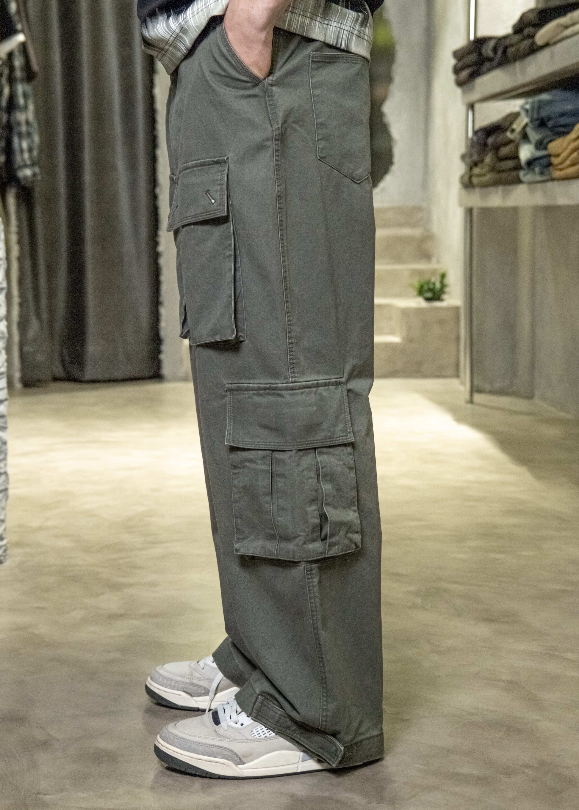 Cargo Pocket Denim Trouser