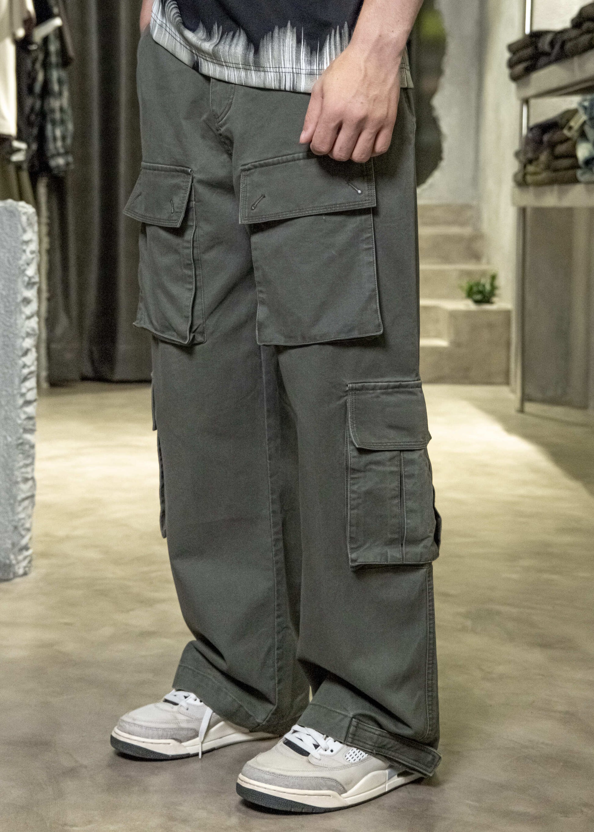 Cargo Pocket Denim Trouser