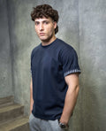 Minimal T-shirt - Cheque Sleeves