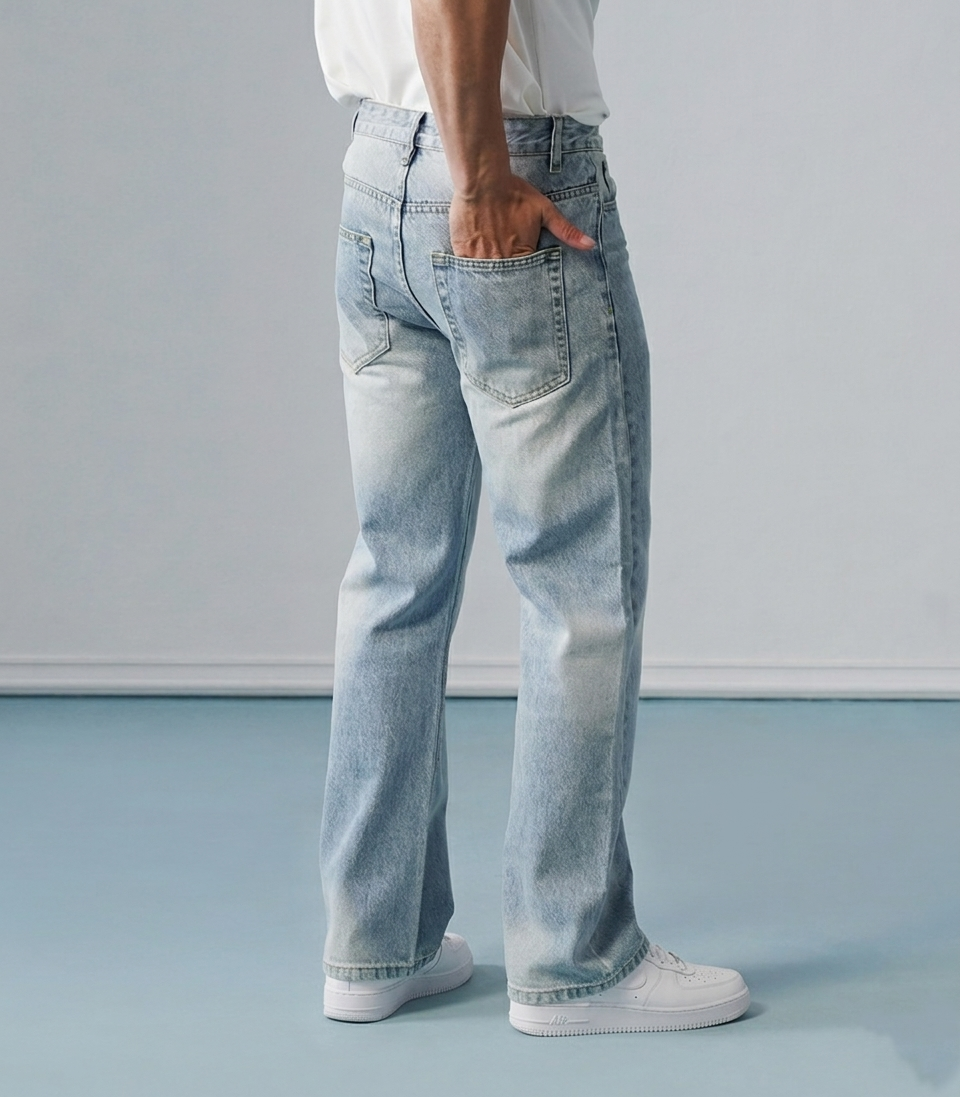 LIGHT BLUE DENIM-BOOTCUT
