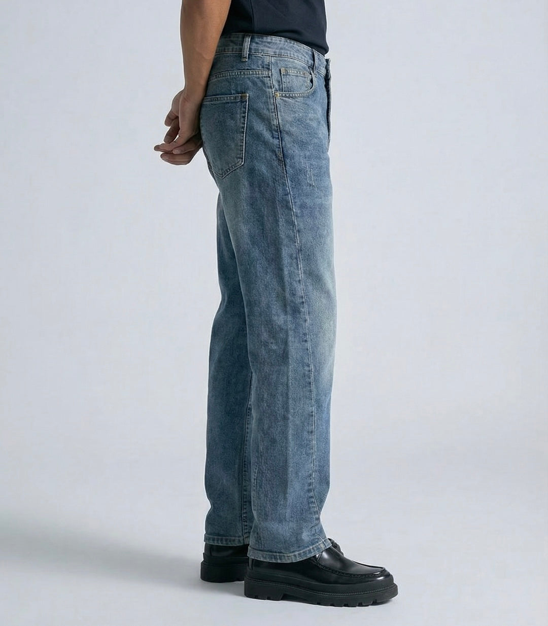 Classic Stone Wash Denim- Relaxed Fit