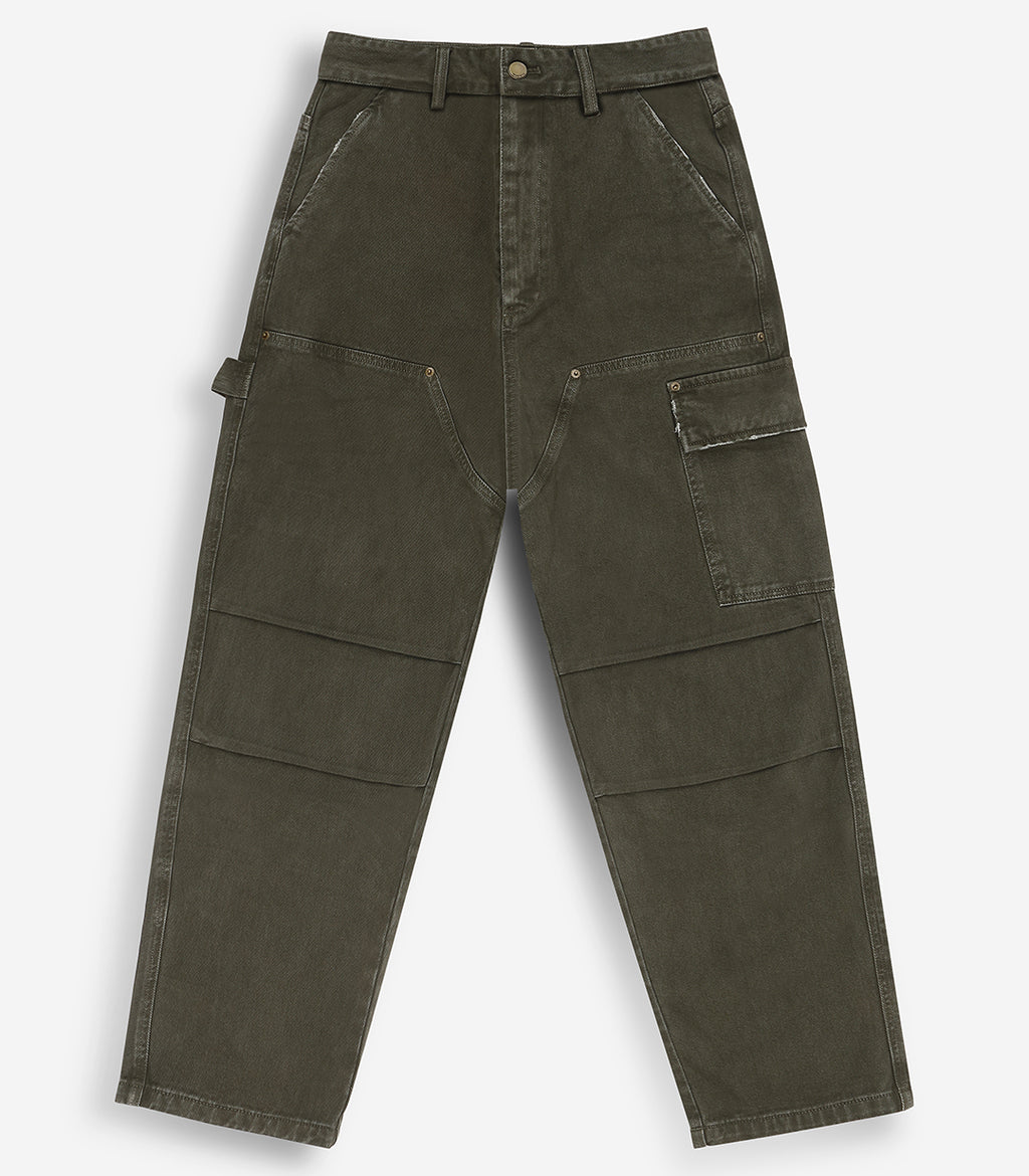Relaxed Fit Distressed Cargo