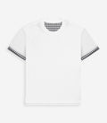 Minimal T-shirt - Cheque Sleeves