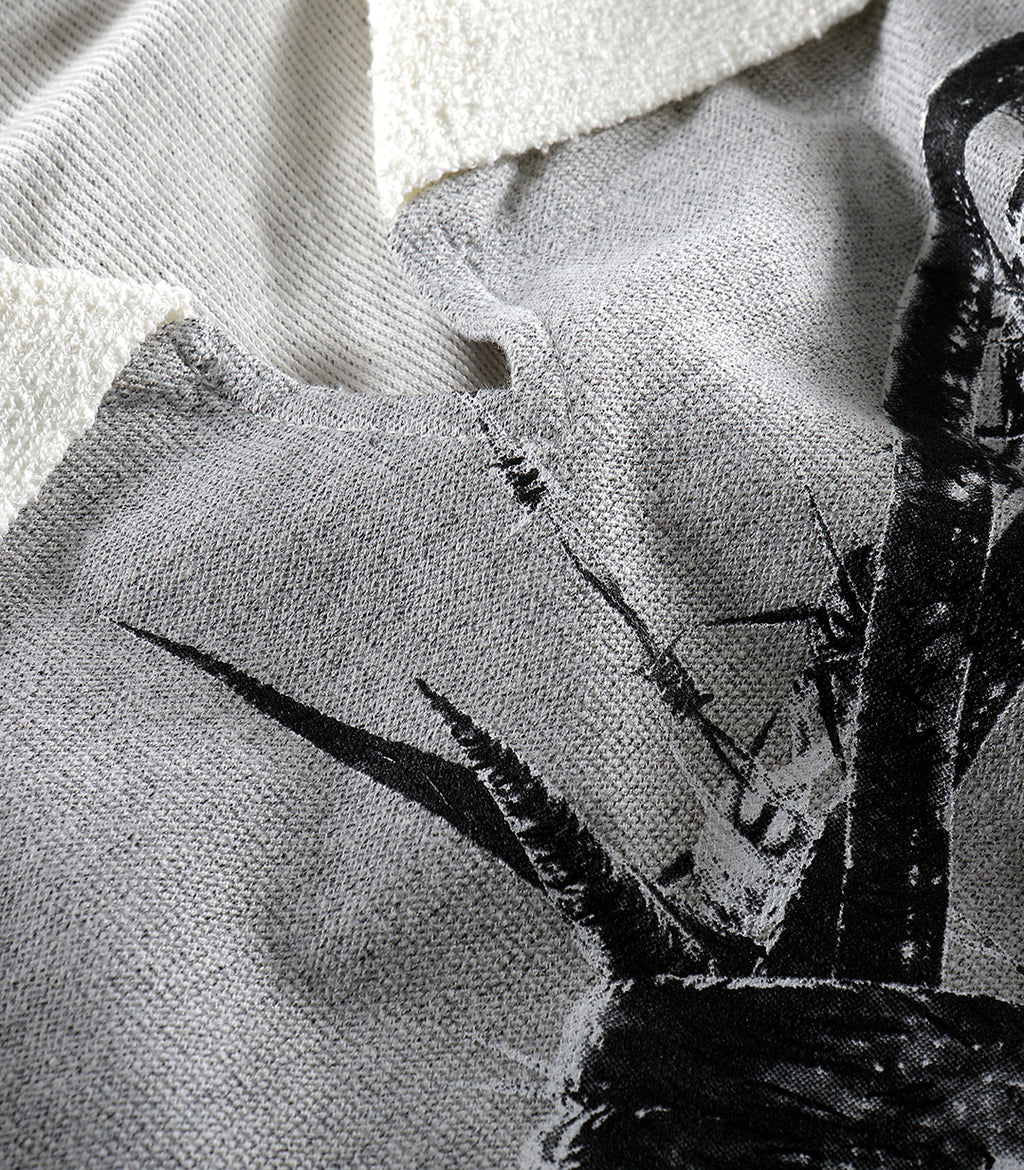 Barbed Collar T-Shirt - Grey