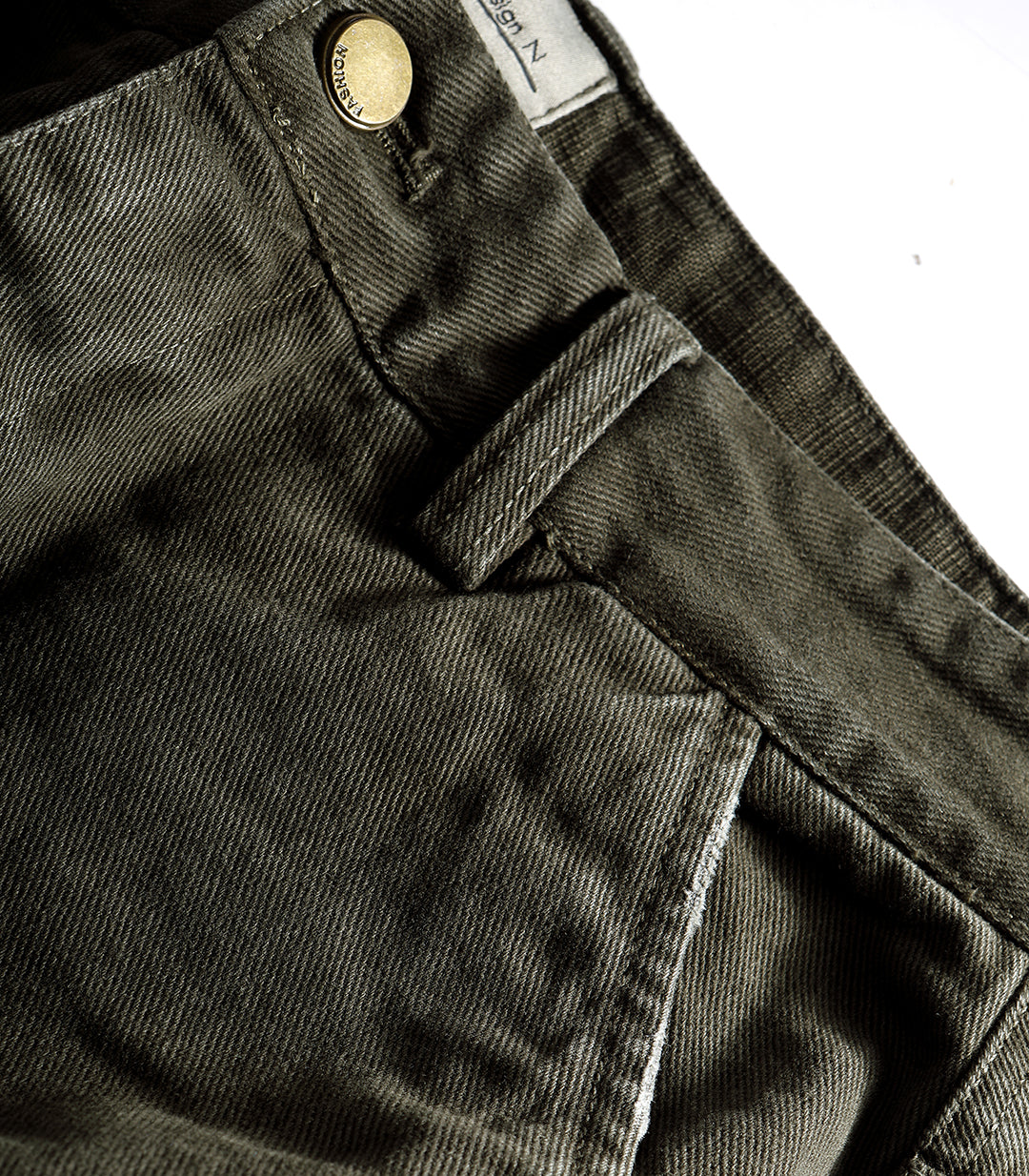 Relaxed Fit Distressed Cargo