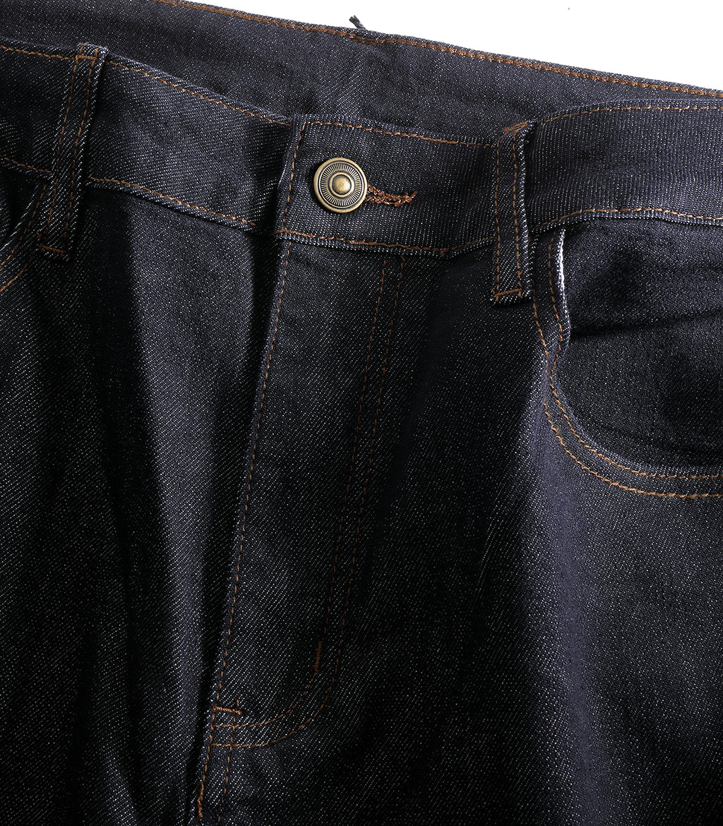 Deep Raw Wash Denim - Straight Fit