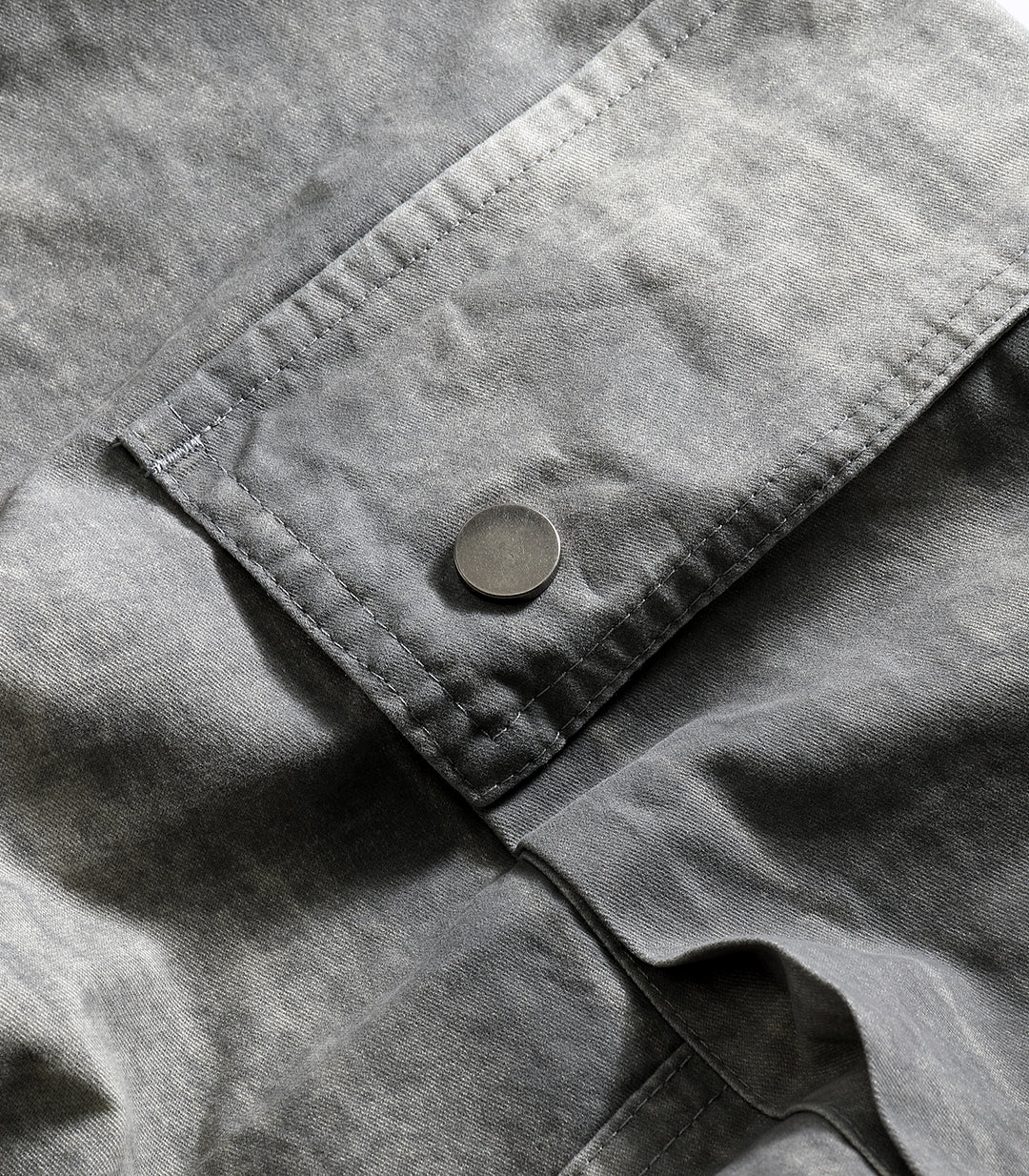 Ash Relaxed Fit Cargo - Light Grey