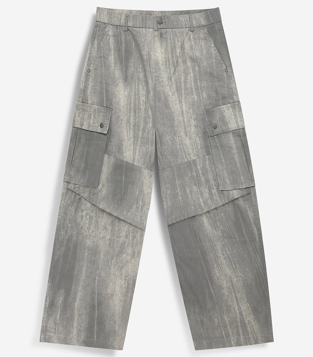 Ash Relaxed Fit Cargo - Light Grey